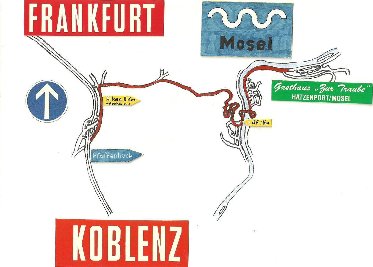 Gasthaus Zur Traube Hatzenport Kültér fotó